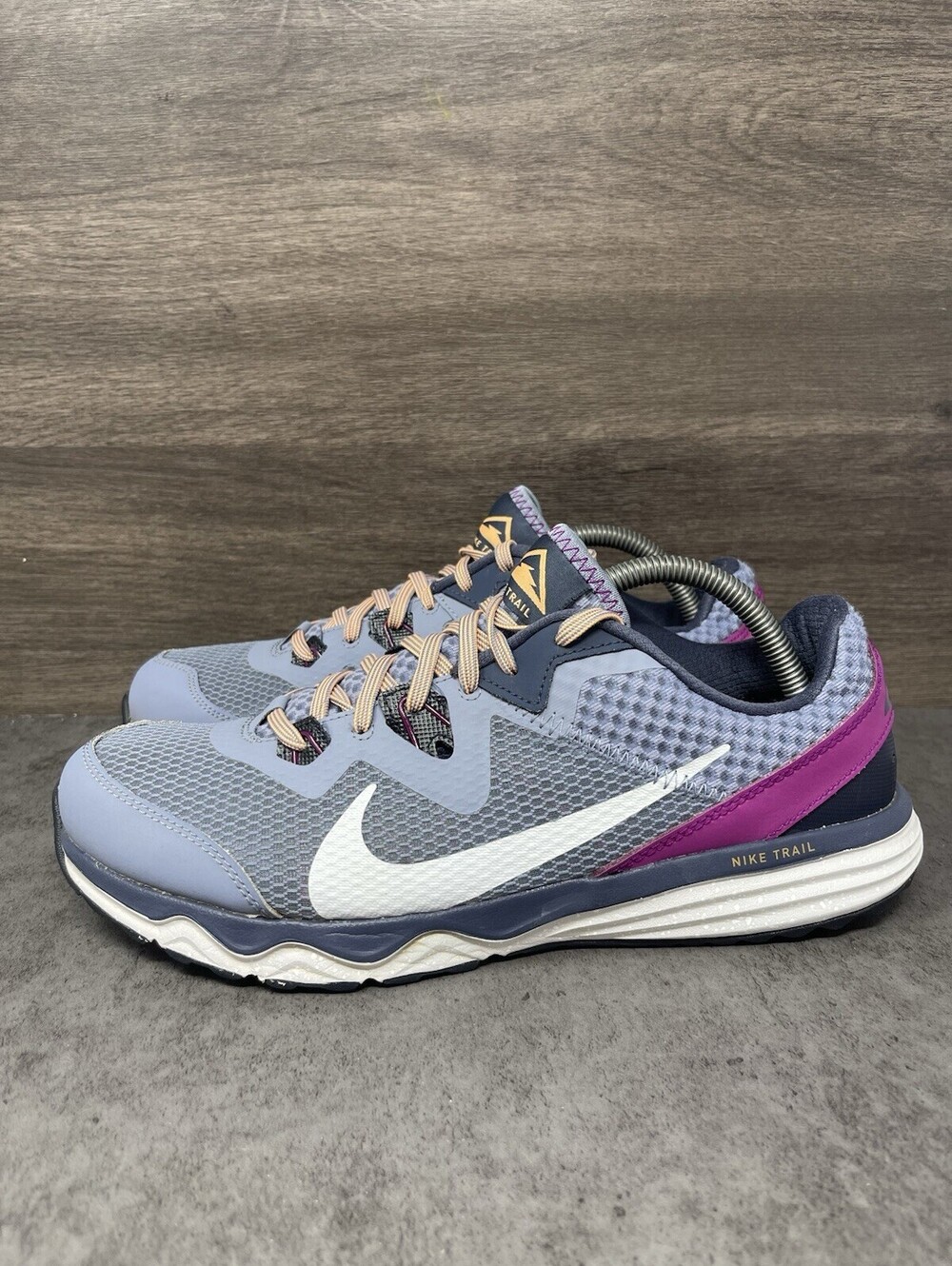Nike Juniper Trail Womens Size 10 Gray Purple Running Hiking Shoes CW3809-400